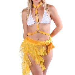 THE LUMI SHOP FULL OUTFIT-Daisy(Top+Skirt+Harness+Fan)