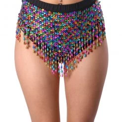 THE LUMi SHOP Hand Stitched Sequin High Waisted Bottoms- Lucky Charms HAND-STITCHED