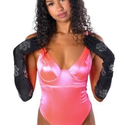 THE LUMI SHOP Coral Pink Bodysuit