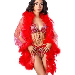 THE LUMI SHOP SUMMER 2022 FULL OUTFIT- Empress Showgirl Carnival Set(Top+Belt+Kimono)