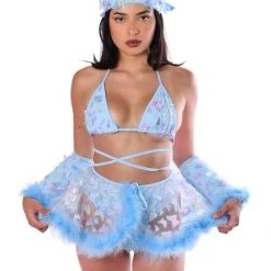 THE LUMI SHOP Blue Butterfly 3D Top SUMMER 2022