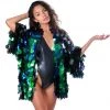 THE LUMI SHOP Signature Sequin Kimonos Specialty Sequin Kimono- Peacock