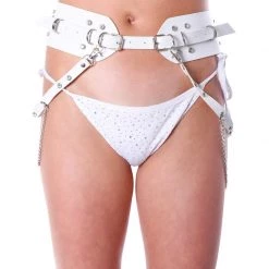 THE LUMI SHOP White Burner Harness Belt