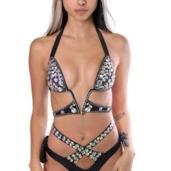 THE LUMI SHOP Cross Your Heart Black Carnival Set SUMMER 2022