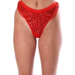 THE LUMi SHOP Hand Stitched Sequin Cheeky Bottoms- Valentine