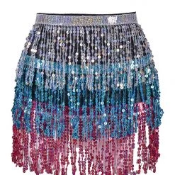 THE LUMi SHOP Winter View Holographic Sequin Skirt Sequin Skirts
