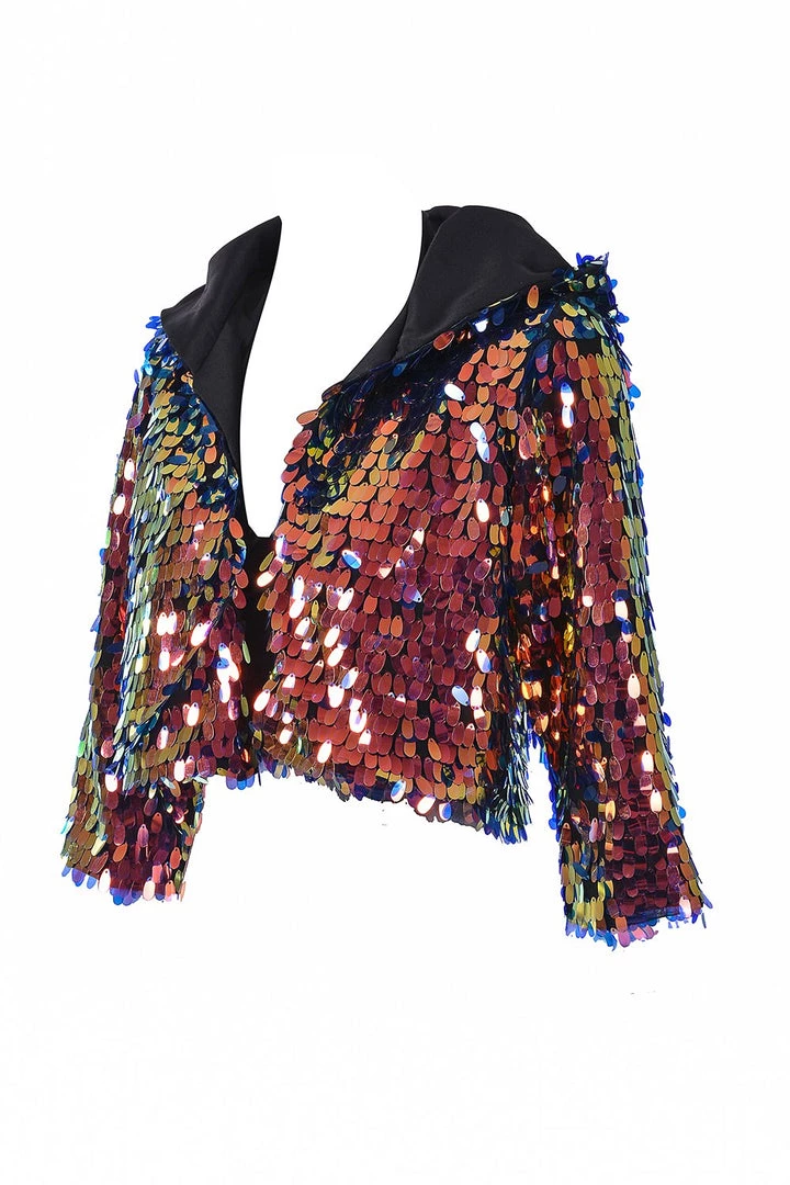 THE LUMi SHOP Moon Child Hood Sequin Jacket 10 THE LUMi SHOP Moon Child Hood Sequin Jacket