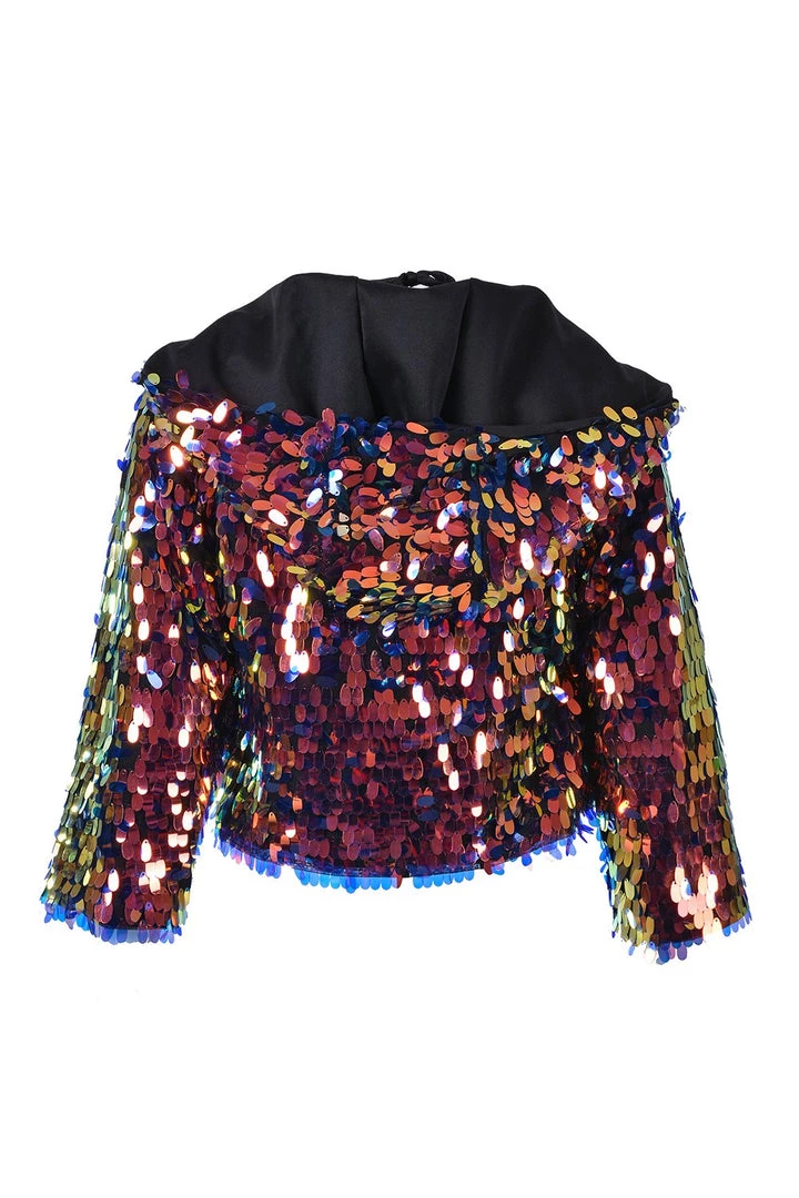 THE LUMi SHOP Moon Child Hood Sequin Jacket 11 THE LUMi SHOP Moon Child Hood Sequin Jacket