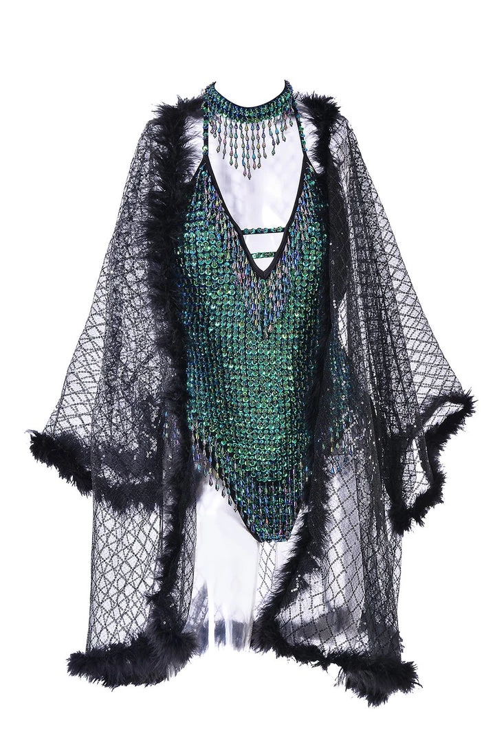 THE LUMi SHOP HAND-STITCHED Hand Stitched Sequin Bodysuit- Chameleon 7 THE LUMi SHOP HAND-STITCHED Hand Stitched Sequin Bodysuit- Chameleon