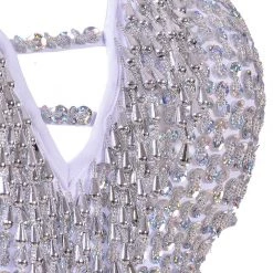 THE LUMi SHOP HAND-STITCHED Hand Stitched Sequin Bodysuit- Moonlight