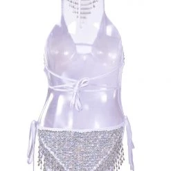 THE LUMi SHOP HAND-STITCHED Hand Stitched Sequin Bodysuit- Moonlight
