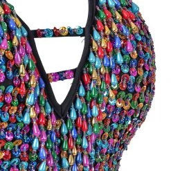 THE LUMi SHOP Hand Stitched Sequin Bodysuit- Lucky Charms HAND-STITCHED
