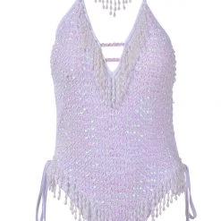 THE LUMi SHOP Hand Stitched Sequin Bodysuit- Techno Doll