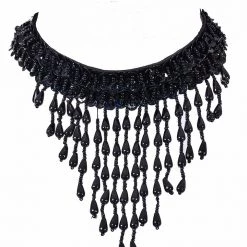 THE LUMi SHOP Hand Stitched Sequin Choker/Necklace - Midnight