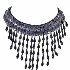 THE LUMi SHOP HAND-STITCHED Hand Stitched Sequin Choker/Necklace - Disco Barbie