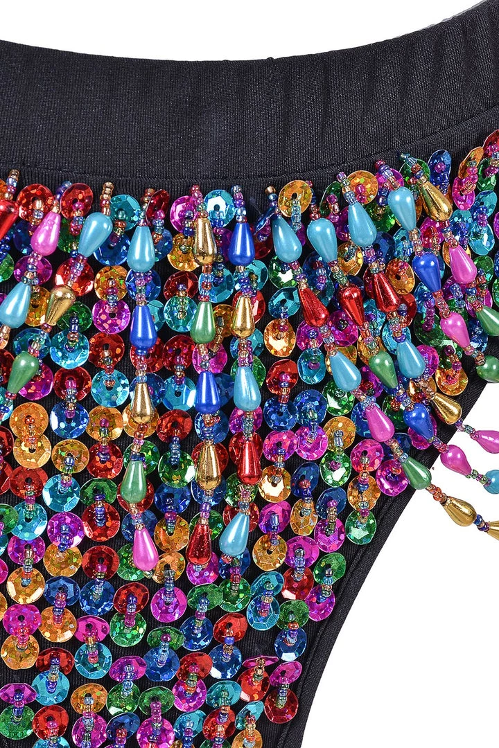 THE LUMi SHOP HAND-STITCHED Hand Stitched Sequin Cheeky Bottoms- Lucky Charms 8 THE LUMi SHOP HAND-STITCHED Hand Stitched Sequin Cheeky Bottoms- Lucky Charms