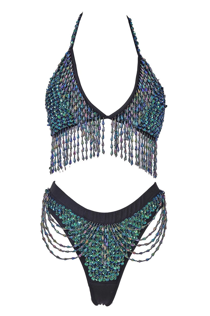 THE LUMi SHOP Hand Stitched Sequin Cheeky Bottoms- Chameleon HAND-STITCHED 7 THE LUMi SHOP Hand Stitched Sequin Cheeky Bottoms- Chameleon HAND-STITCHED