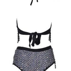 THE LUMi SHOP Hand Stitched Sequin High Waisted Bottoms- Disco Barbie HAND-STITCHED