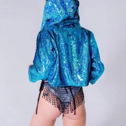 THE LUMi SHOP Sequin Cropped Jacket - Skywalker Jackets
