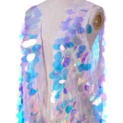 THE LUMi SHOP Iridescent Unicorn Tears Sequin Vest