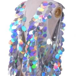 THE LUMi SHOP Pastel Meadow Sequin Vest SALES