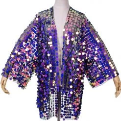 THE LUMi SHOP Disco Sequin Kimono- Electric Purple Signature Sequin Kimonos