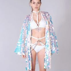 Lumishopusa Goddess Sequin Kimono - Pearlescent 9 Lumishopusa Goddess Sequin Kimono - Pearlescent