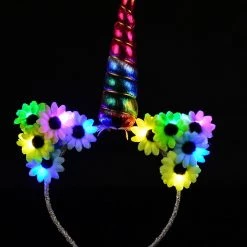 THE LUMi SHOP Original LED Ears - Rainbow Unicorn