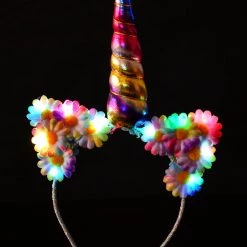 THE LUMi SHOP Original LED Ears - Rainbow Unicorn