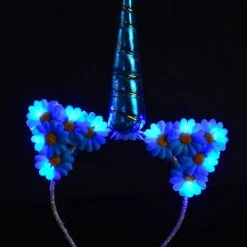 THE LUMi SHOP Original LED Ears - Blue Unicorn