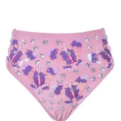 THE LUMi SHOP Hand Stitched Sequin Set- Pink Butterly Dream