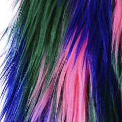 THE LUMi SHOP Jackets Disco Cropped Fur Jacket - Electric Jungle