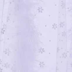 THE LUMi SHOP Fuzzy Kimono - White Blossom Signature Fuzzy Kimonos