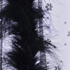 THE LUMi SHOP Fuzzy Kimono - Black Blossom