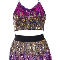 THE LUMi SHOP Deep Ocean Sequin Set (Top & Skirt)