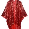 Lumishopusa Signature Sequin Kimonos Disco Sequin Kimono - Ruby