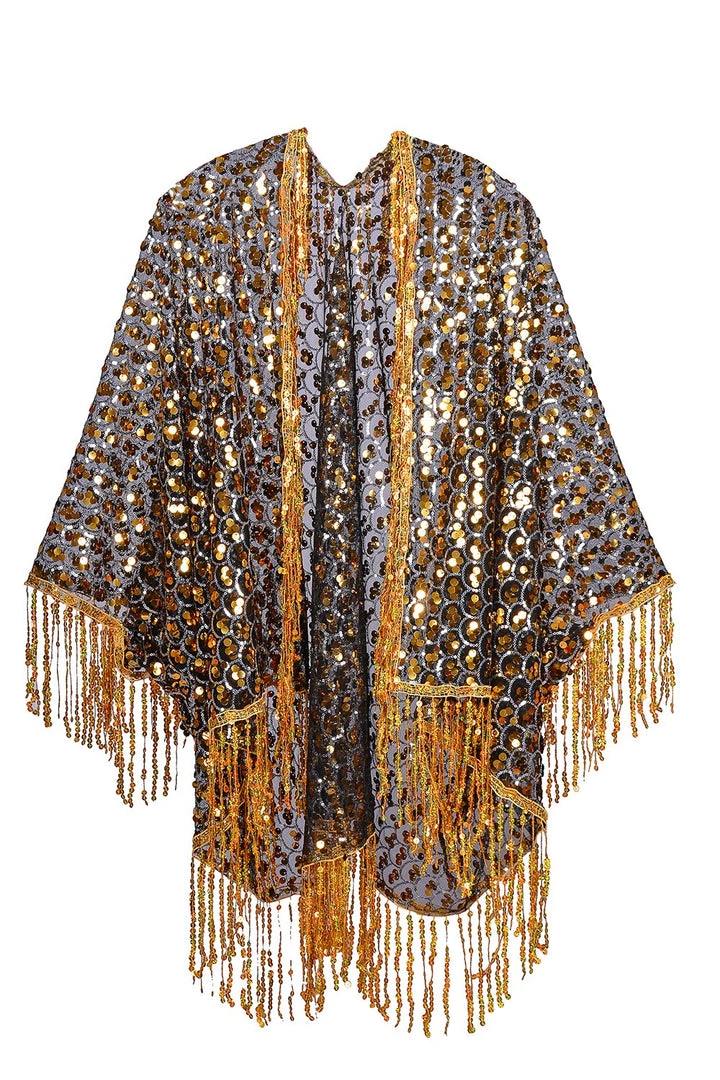 Lumishopusa Disco Tassel Sequin Kimono - Treasure 3 Lumishopusa Disco Tassel Sequin Kimono - Treasure