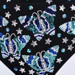 THE LUMi SHOP Hand Stitched Sequin Set- Royal Blue Butterfly 8 THE LUMi SHOP Hand Stitched Sequin Set- Royal Blue Butterfly