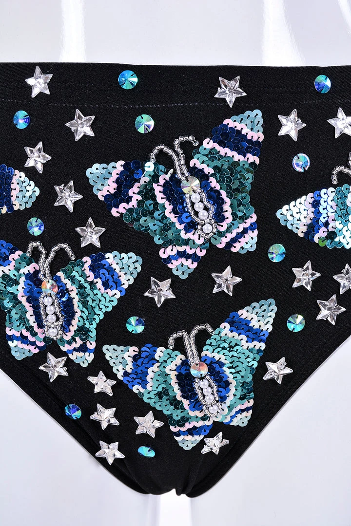 THE LUMi SHOP Hand Stitched Sequin Set- Royal Blue Butterfly 5 THE LUMi SHOP Hand Stitched Sequin Set- Royal Blue Butterfly