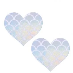 THE LUMi SHOP Iridescent Mermaid Heart Pasties