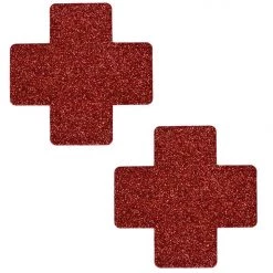 THE LUMi SHOP COSMETICS Glitter Red Cross Pasties