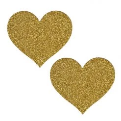 THE LUMi SHOP COSMETICS Glitter Gold Heart Pasties