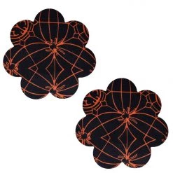 THE LUMi SHOP Orange Spider Net Floral Pasties