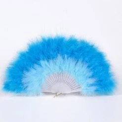 THE LUMi SHOP Big Fuzzy Fur Fan - Electric Blue