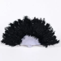 THE LUMi SHOP Fuzzy Fur Fan - Black FANS