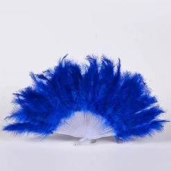 THE LUMi SHOP Fuzzy Fur Fan - Navy Blue FANS