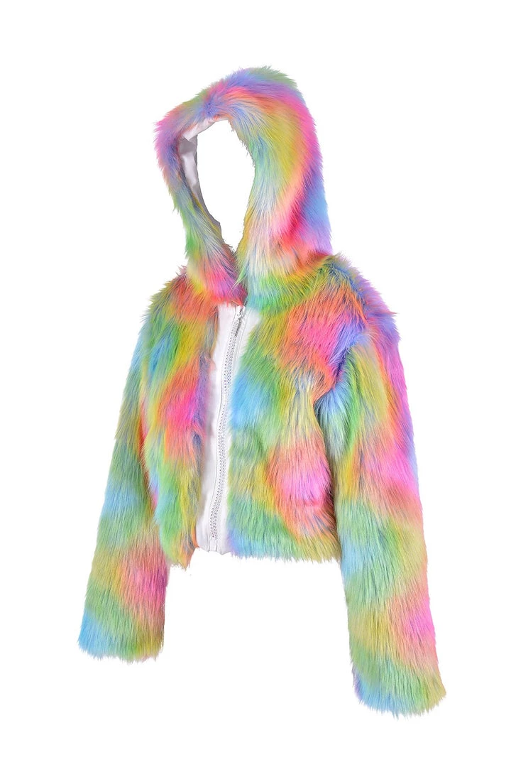 THE LUMi SHOP Nocturnal Wonderland Faux Fur Jacket Jackets 6 THE LUMi SHOP Nocturnal Wonderland Faux Fur Jacket Jackets