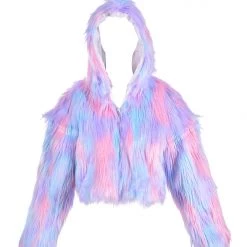 THE LUMi SHOP Cotton Cloud Faux Fur Jacket