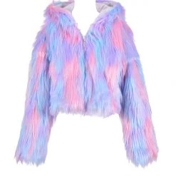 THE LUMi SHOP Cotton Cloud Faux Fur Jacket