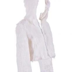 THE LUMi SHOP LED Disco Cropped Fur Jacket Jackets